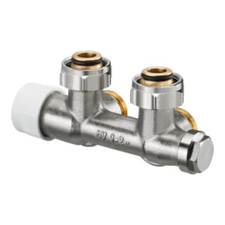 OV Raccord de raccordement Multiblock T 3/4ÜM x 3/4AG,1-u.2-pipe,laiton, angle