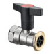 OV Robinet à boisseau sphérique de pompe Optibal P m m Robinet d'arrêt laiton DN 25 Rp 1xG 1/4-3