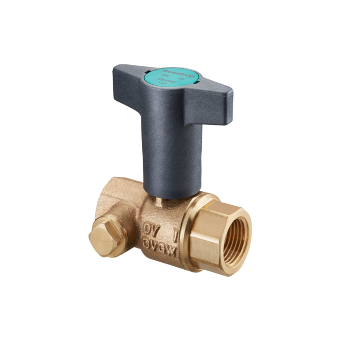 OV Robinet à boisseau sphérique pour eau potable Optibal TW DN20, 3/4IG, bronze