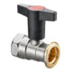 OV Robinet à boisseau sphérique pour pompe Optibal P o Robinet d'arrêt laiton DN 25 Rp 1xG 1/4-1
