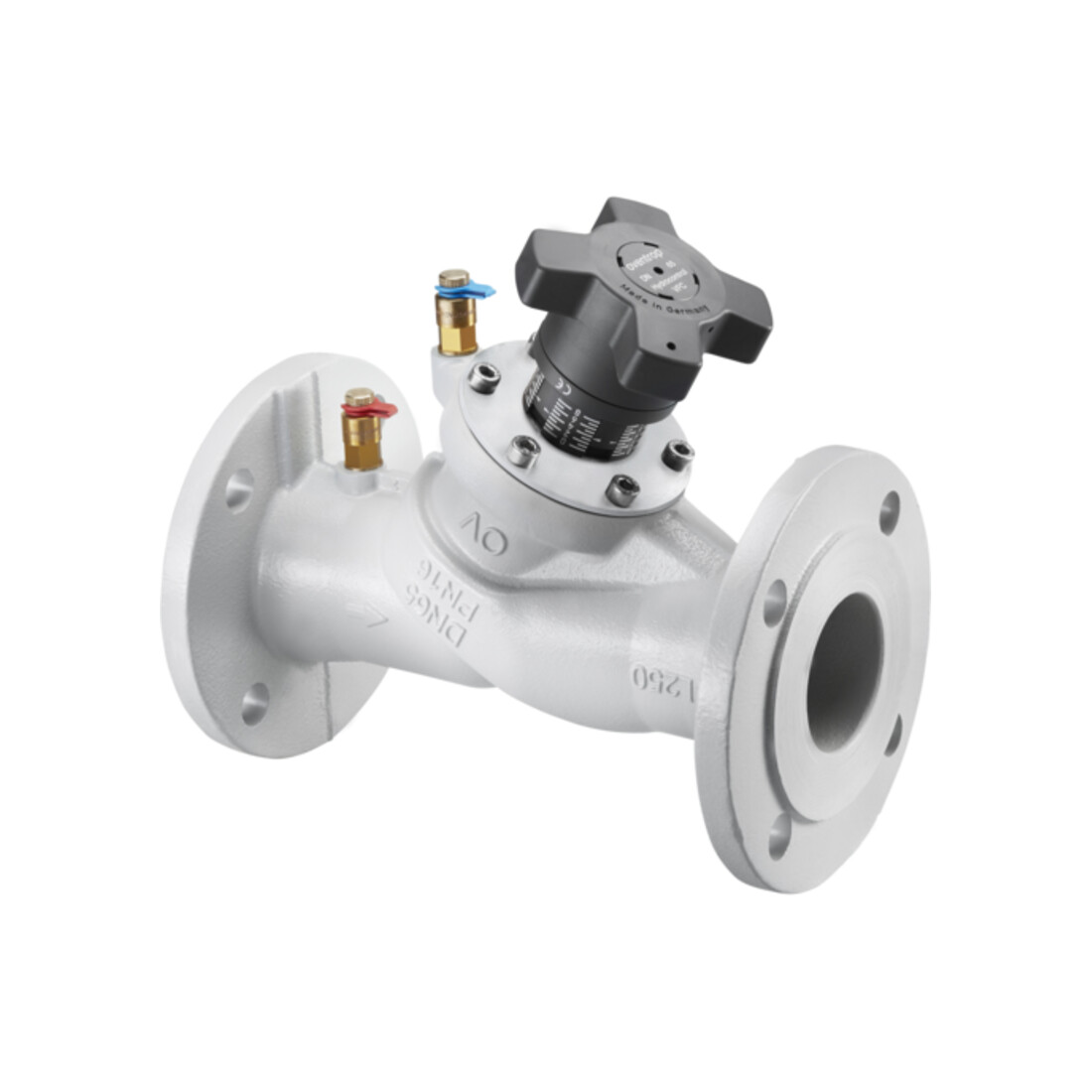 OV Strangreg.Vent. Hydrocontrol F DN65, PN6, bride/DIN, 2 vannes de mesure, GG25