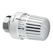 OV Tête thermostatique UNI LK avec capteur de débit blanc avec position zéro, M 28X1-1