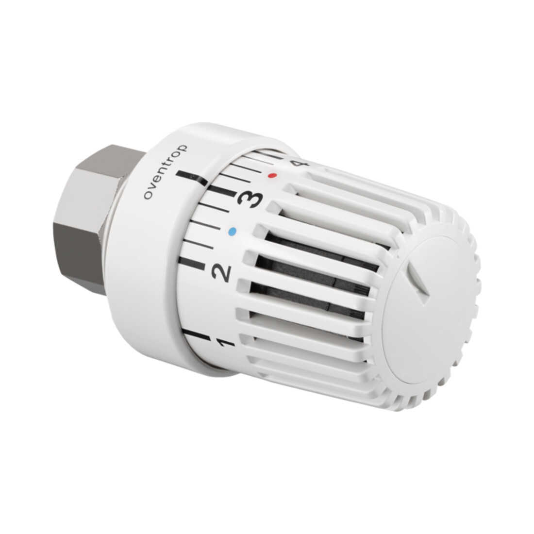 OV Tête thermostatique UNI LK avec capteur de débit blanc avec position zéro, M 28X1