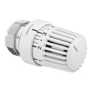 OV Tête thermostatique UNI LV avec capteur de débit blanc avec zéro, raccord de serrage-1