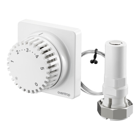 Oventrop Thermostat Uni FD 7-28 GrC, m Fernverst., Klemmverb., weiß