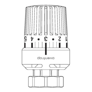 OV Thermostat Uni LDVL mit Flüssig-Fühler weiß