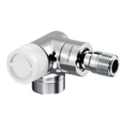 OV Vanne thermostatique E 1/2 coin gauche blanc laqué époxy blanc-1