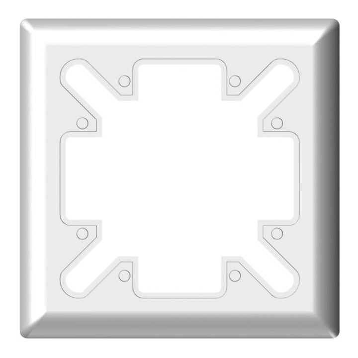 Oventrop Abdeckrahmen 88x88mm, weiß