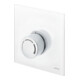 Oventrop Abdeckung Unibox RTL Echtglas weiß, mit Thermostat-1