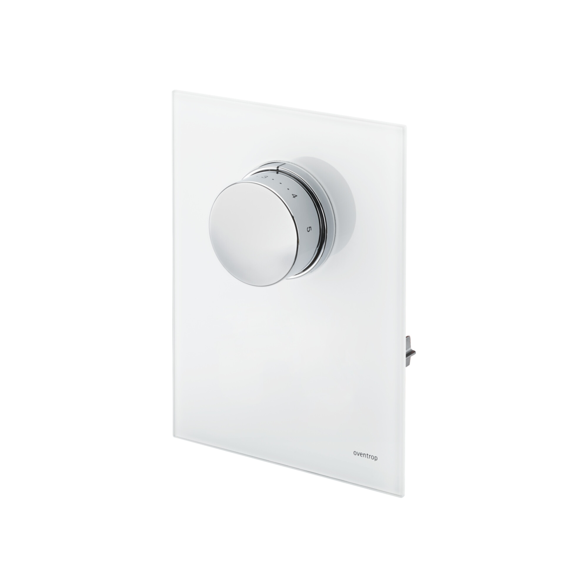 Oventrop Abdeckung Unibox T RTL Echtglas weiß, mit Thermostat