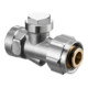 Oventrop Absperrverschraubung Combi 3 G 3/4 ÜMxRp 1/2 IG, Messing vernickelt-1
