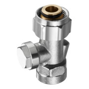 Oventrop Absperrverschraubung Combi 3 G 3/4 ÜMxRp 1/2 IG, Messing vernickelt-3