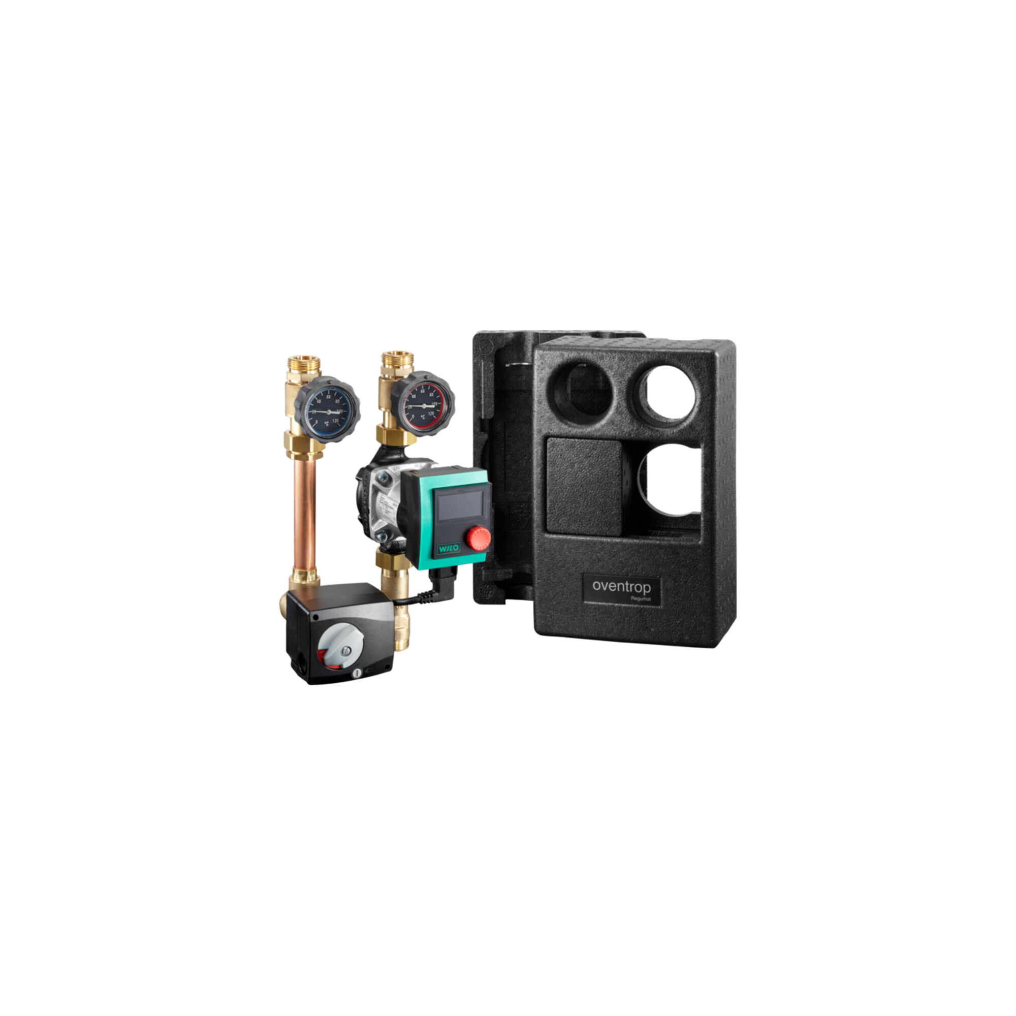 Oventrop Anbindesystem Regumat M3-130 DN 20, Wilo Stratos PICO 15/1-6
