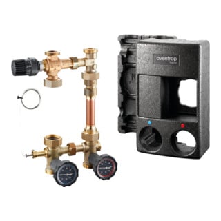 Oventrop Anbindesystem Regumat RTA-180 DN 25, o Pumpe, mit Universalisolierung