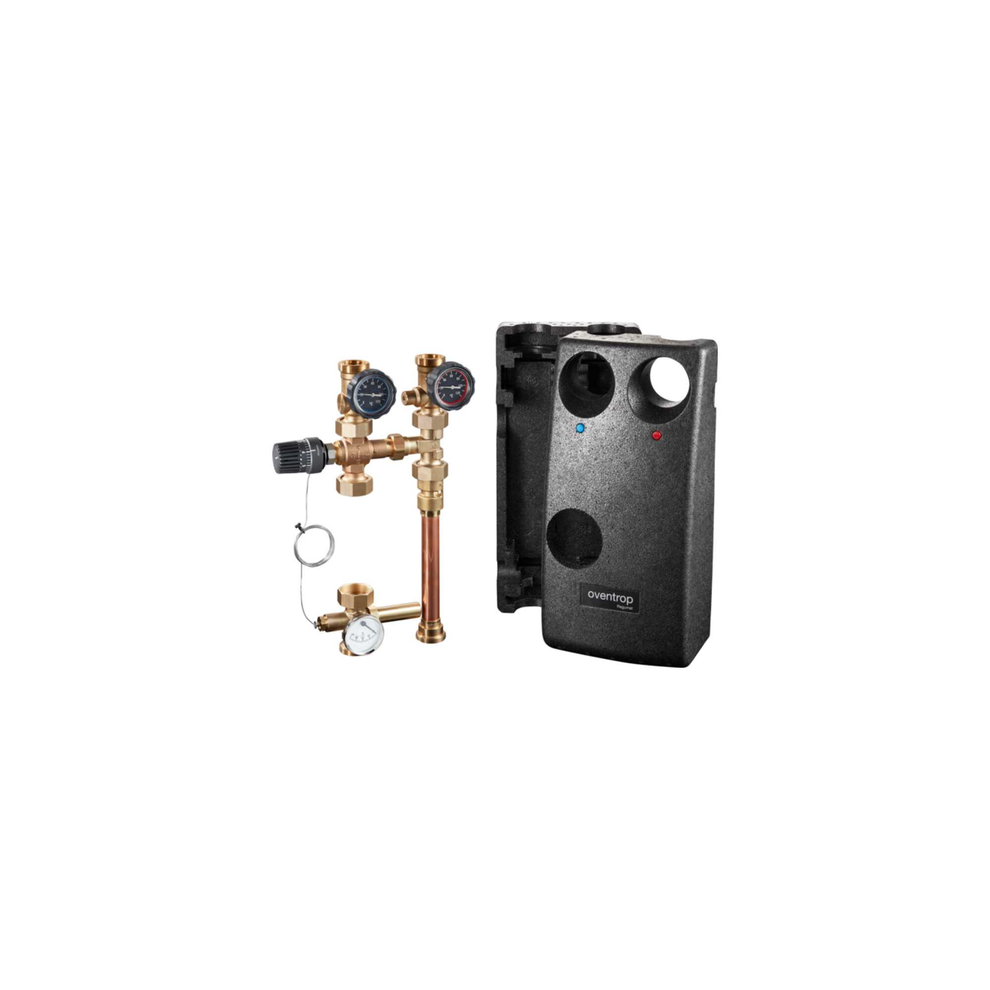 Oventrop Anbindesystem Regumat RTA-180 DN 25, Wilo-Yonos PARA RS 25/6