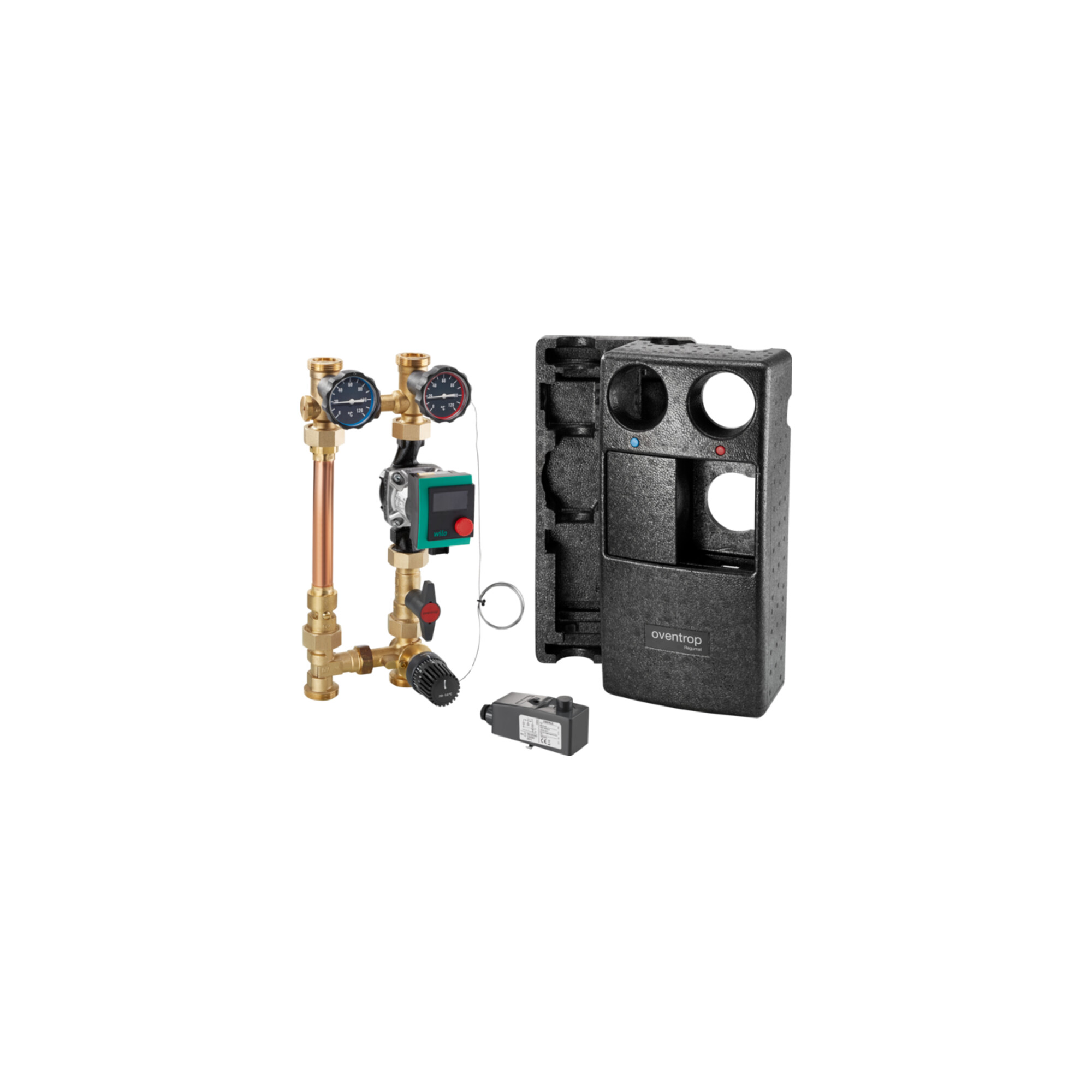 Oventrop Anbindsyst. Regumat F-180 DN 25, Grundfos-Pumpe ALPHA2 25-60