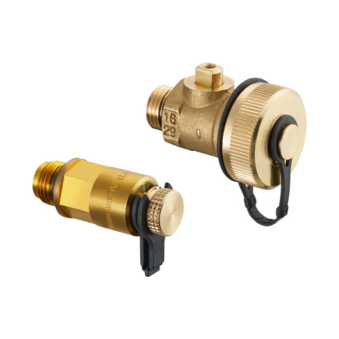 Oventrop Anschluss-Set 3 Hydrocontrol Füll-/Entl.-kugelhahn G 1/4, Messventil