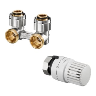 Oventrop Anschluss-Set Multiflex F Eckform, für G 1/2 IG