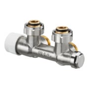 Oventrop Anschlussarmatur Multiblock T G 3/4 ÜMxG 3/4 AG, Eck, 1-/2-Rohrarm.