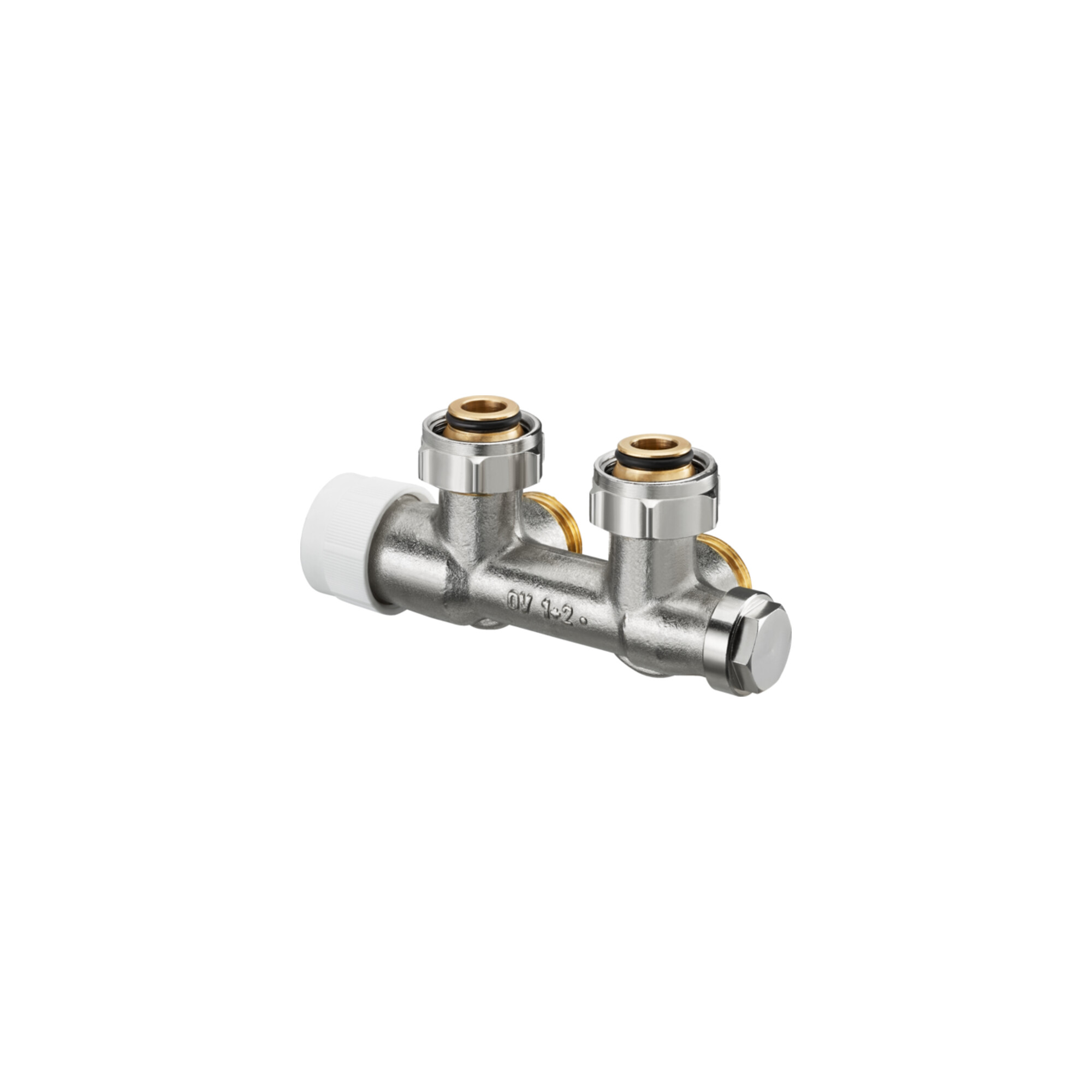 Oventrop Anschlussarmatur Multiblock T G 3/4 ÜMxG 3/4 AG, Eck, 1-/2-Rohrarm.