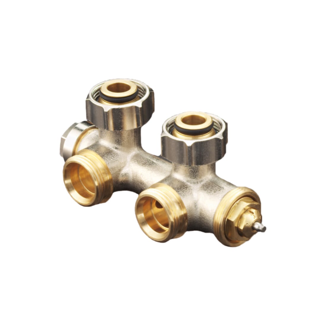 Oventrop Anschlussarmatur Multiblock T G 3/4 ÜMxG 3/4 AG, Eck, 1-/2-Rohrarm.