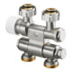 Oventrop Anschlussarmatur Multiblock TFU G 3/4 ÜMxG 3/4 AG, schw, 1-/2-Rohrarm.-3