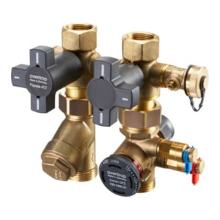Oventrop Anschlussset Flypass Set1 DN 15, 90-450 l/h