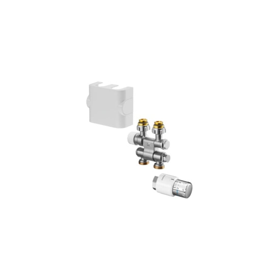 Oventrop Anschlussset schw, vc, f d. Anschl. an HK m G 1/2 IG