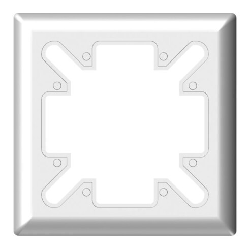 Oventrop Cadre de recouvrement 88x88 mm, blanc