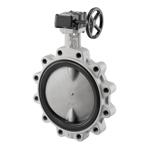 Oventrop Clapet à brides moyennes DN 100, PN 16, démultiplication