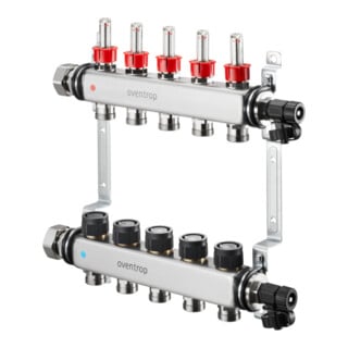 Oventrop Collecteur de chauffage Multidis SF 8 circuits, -10 à +70 °C, max 6 bar, 0-5 l/min.