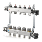 Oventrop Collecteur de chauffage Multidis SFQ 4 circuits, M 30x1,5, acier inoxydable