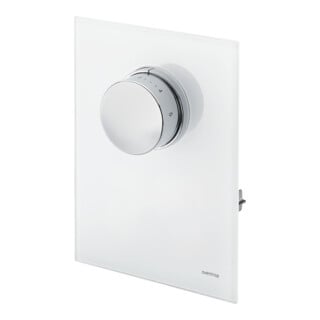 Oventrop Couvercle Unibox T RTL verre véritable blanc, avec thermostat