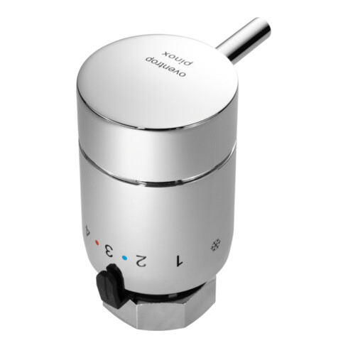 Oventrop Einhebel-Thermostat pinox H ohne Nullstellung, verchromt