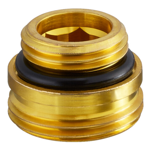 Oventrop Einschraubstutzen 1/2"x3/4" AG, MS roh, für Multiflex V