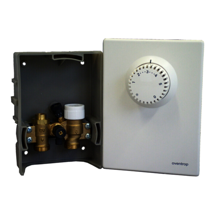 Oventrop Einzelraumregelung Unibox E-BV we BT 57mm Kombination mit Bypass