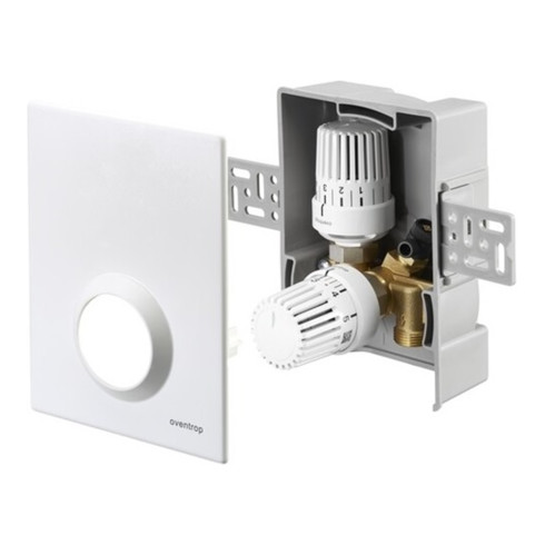 Oventrop Einzelraumregelung Unibox plus Kombination Thermostat Uni LH und Uni RTLH weiß