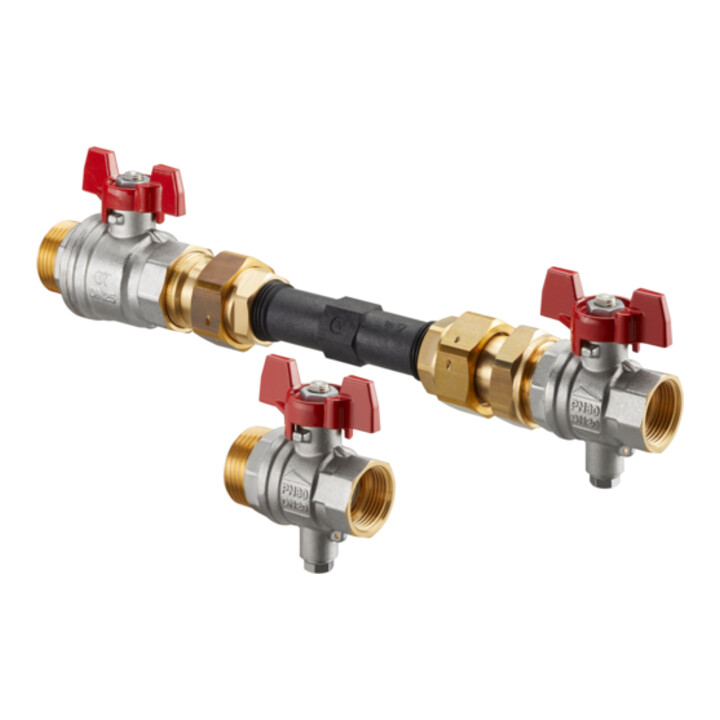 Oventrop Ensemble de raccordement compteur de chaleur 1 Multidis SFQ DN 20, passage