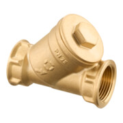 Oventrop Filtre à impuretés DN 40, PN 25, FI, 250 my, laiton