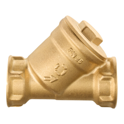 Oventrop Filtre à impuretés DN 40, PN 25, FI, 250 my, laiton