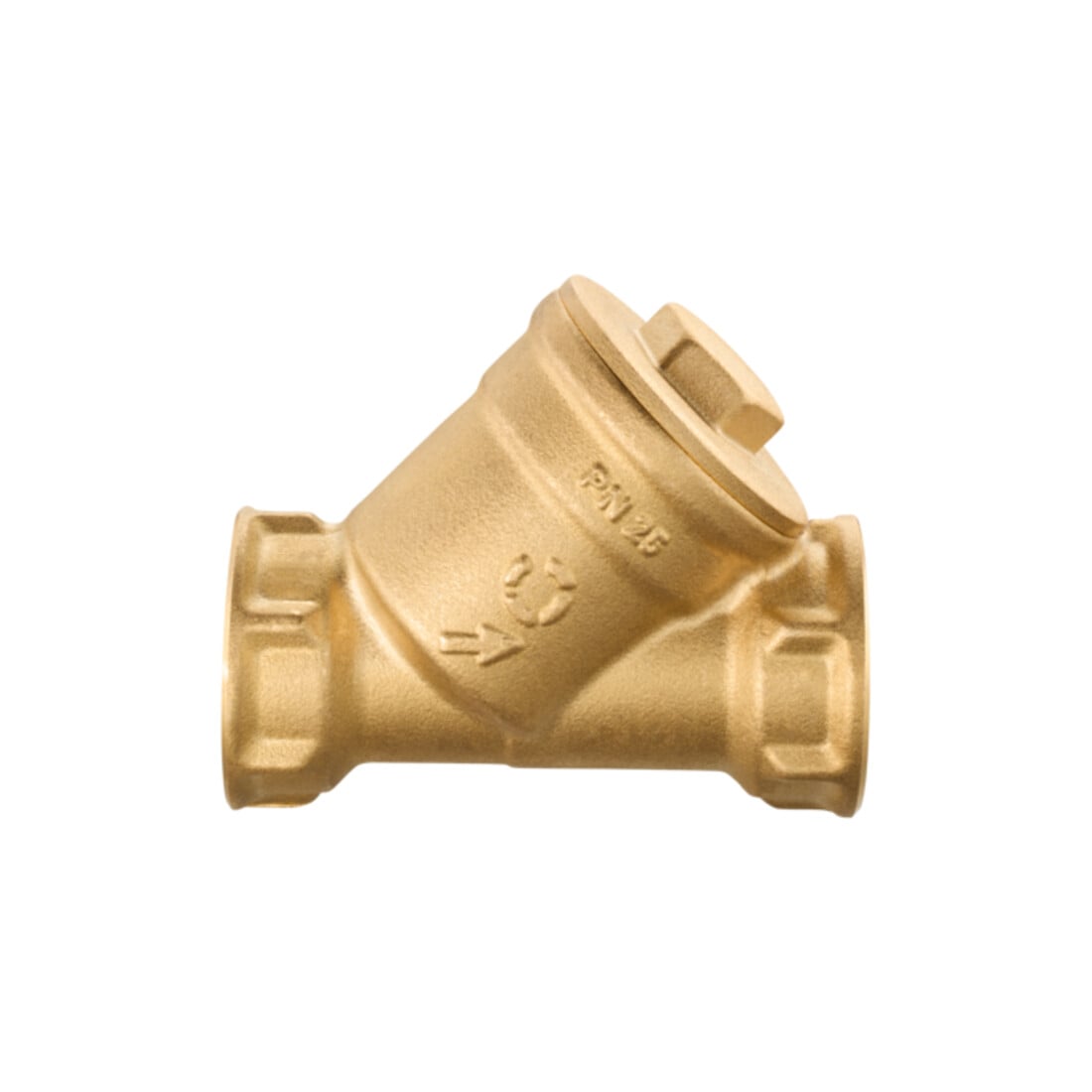 Oventrop Filtre à saletés DN 10, PN 25, FI, 600 my, laiton