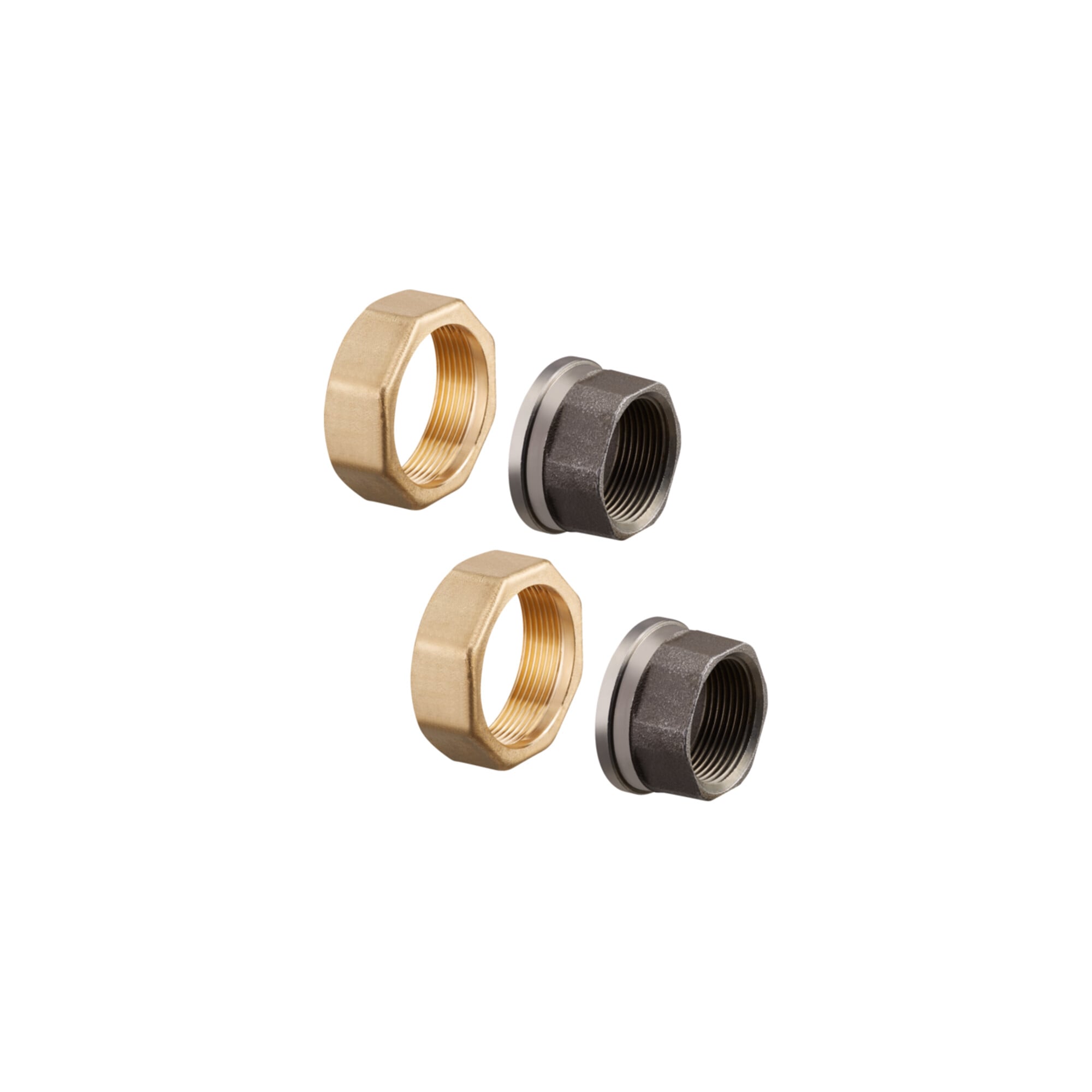 Oventrop Gewindetüllen-Set 2-f, f Regum., Rp 1 1/4xG 2 ÜM, f DN 32