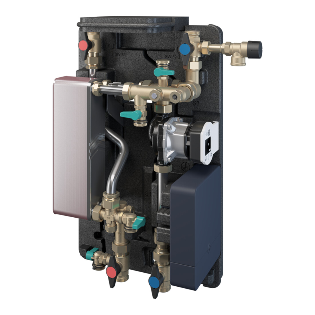 Oventrop Hauswasserstation Regumaq X-45 400x625x240mm, kupfergelötet, Sealix