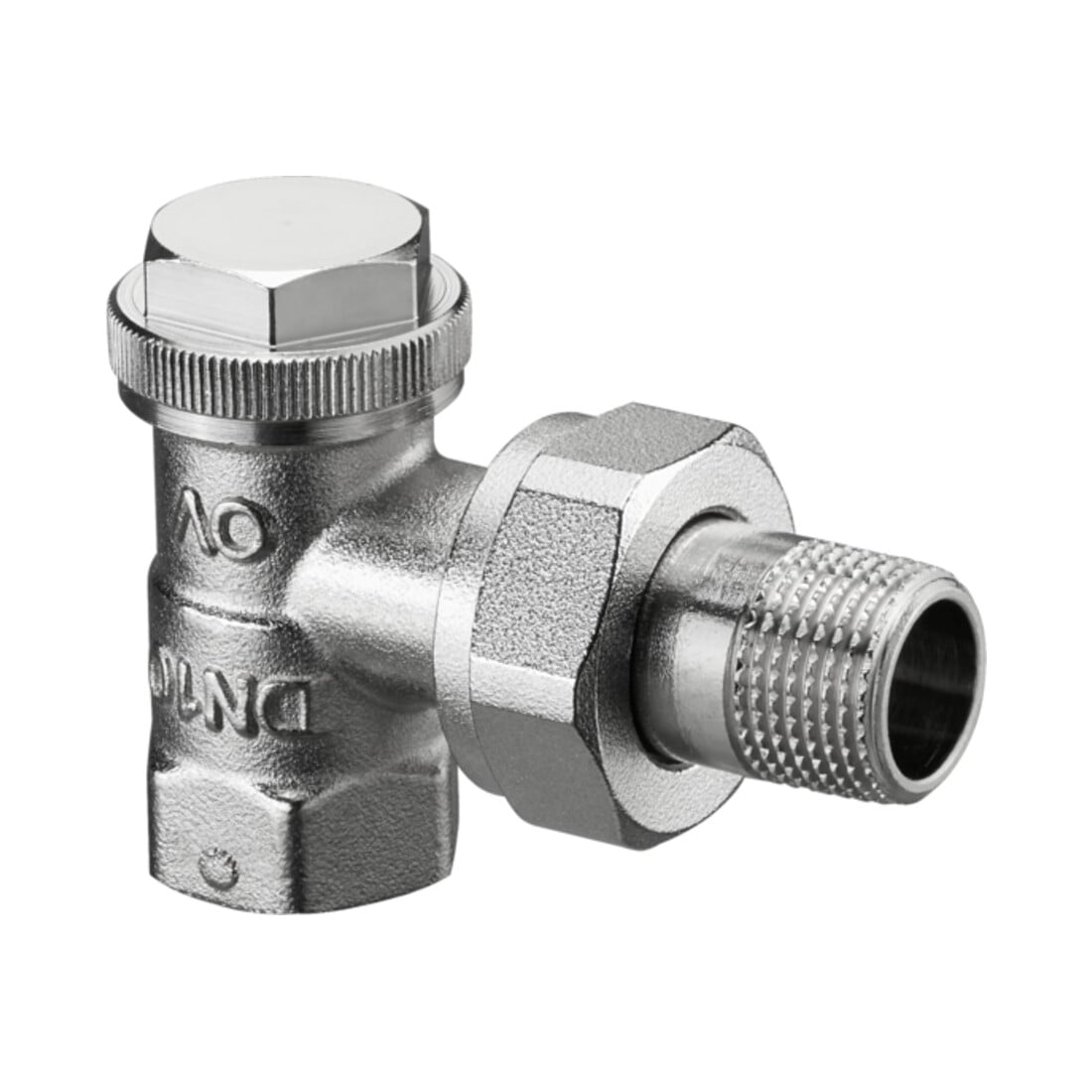 Oventrop Heizkörper-Verschr. Combi 3 DN 20, Eck, Messing vernickelt