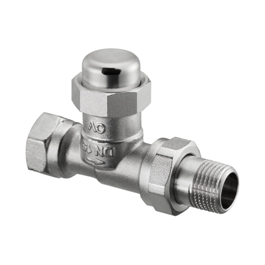 Oventrop Heizkörper-Verschr. Combi LR DN 15, DG, Messing vernickelt