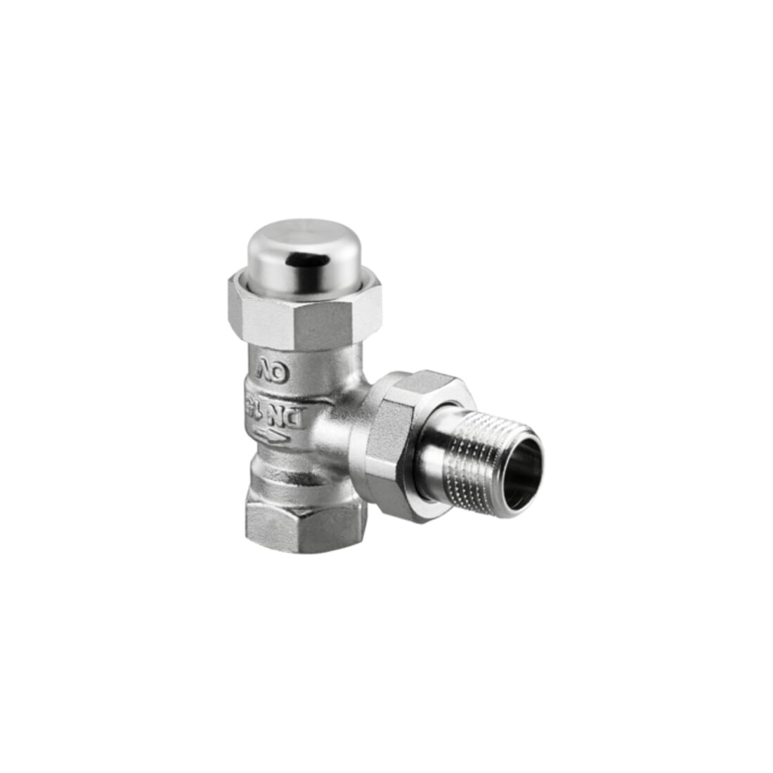 Oventrop Heizkörper-Verschr. Combi LR DN 25, Eck, Messing vernickelt