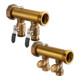 Oventrop Heizkreisverteiler Multidis SFI 4 Kr., flachd., Heizen/Kühlen, Messing-1