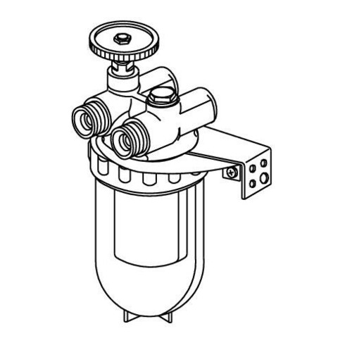 Oventrop Heizölfilter-Zweistrang Oilpur DN 10, Filtereinsatz Siku-Einsatz 50-75 µm