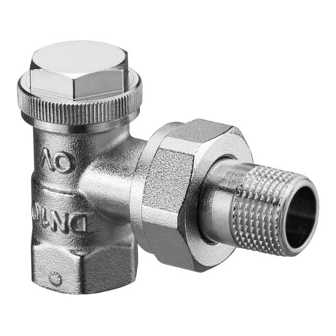 Oventrop Heizkörper-Verschr. Combi 3 DN 20, Eck, Messing vernickelt