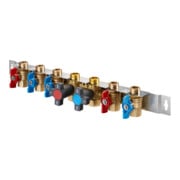 Oventrop KH-Anschlussset Regudis W-HTF G 3/4 IG, m Spülfunktion, 5 KH i Halter